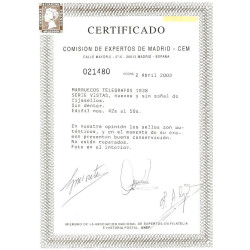 1938 ED. Marruecos Telégrafos 42s/50s **