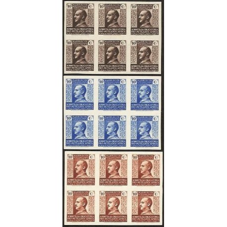 1937 ED. Marruecos Beneficencia 1s/3s ** [x6]