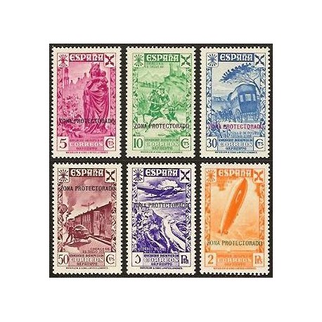 1938 ED. Marruecos Beneficencia 7/12 **