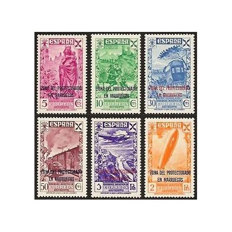 1943 ED. Marruecos Beneficencia 26/31 **