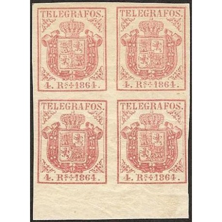 1864 ED. Telégrafos 2 * [x4]