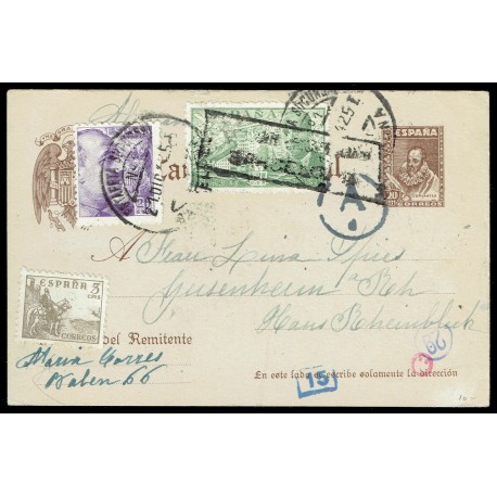 1940 ED. 86A us Tarjetas Entero Postales