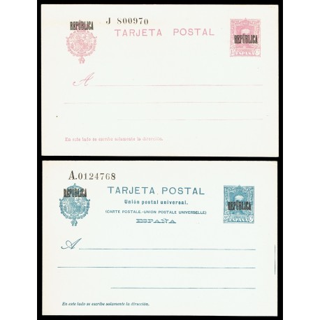 1931 ED. B5/6 * Tarjetas Entero Postales