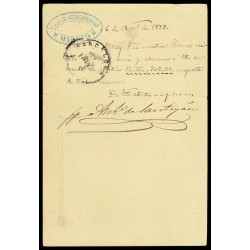 1875 ED. 8 us Tarjetas Entero Postales