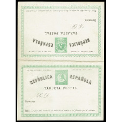 1874 ED. 3/4 * Tarjetas Entero Postales