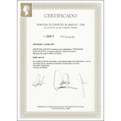 1937 ED. Asturias 08s/11s (*) [x4]
