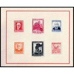 1932 ED. 662/675, 676, 677, Guinea 202/203 y NE11/NE11G