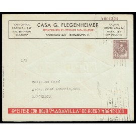 1941-1956 ED. 120 us Enteros Postales Privados