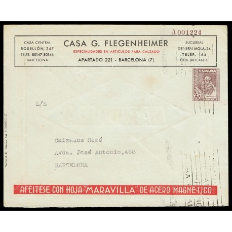1941-1956 ED. 120 us Enteros Postales Privados