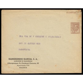 1941-1956 ED. 116 us Enteros Postales Privados