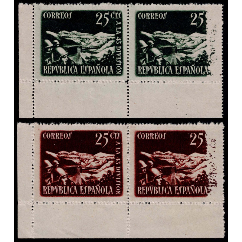 1938 ED. 787d + 787dip, 787ccd + 787ccdip (*)