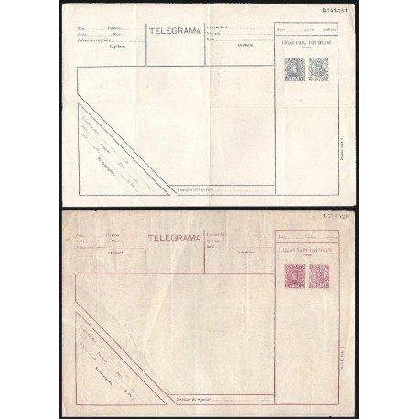 1901 ED. 1/2 * Enteros Telegráficos