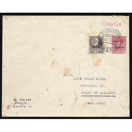 1931-1939 ED. 62 us Enteros Postales Privados
