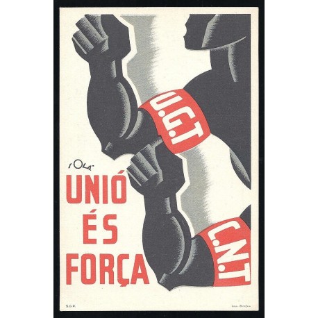Tarjeta Postal - U.G.T. C.N.T. (2)