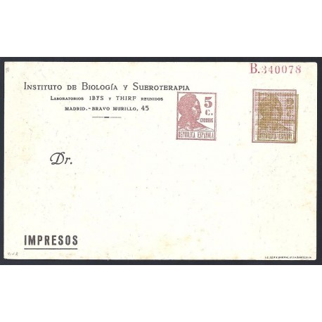 1932-1936 ED. 078 * Enteros Postales Privados