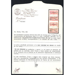 1929 ED. Barcelona - Telégrafos 2spv **