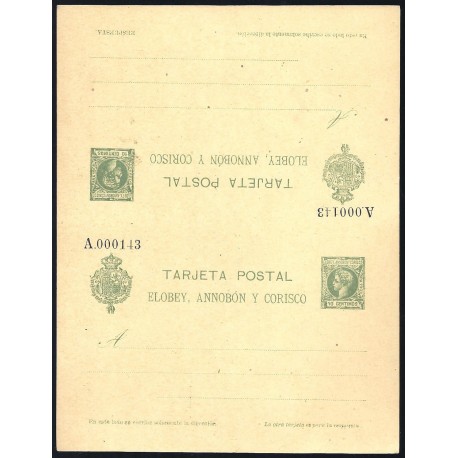 1905 ED. 4 ** Enteros Postales Elobey, Annobón y Corisco
