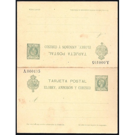 1905 ED. 4 * Enteros Postales Elobey, Annobón y Corisco