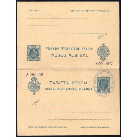 1905 ED. 4 MF Enteros Postales Guinea