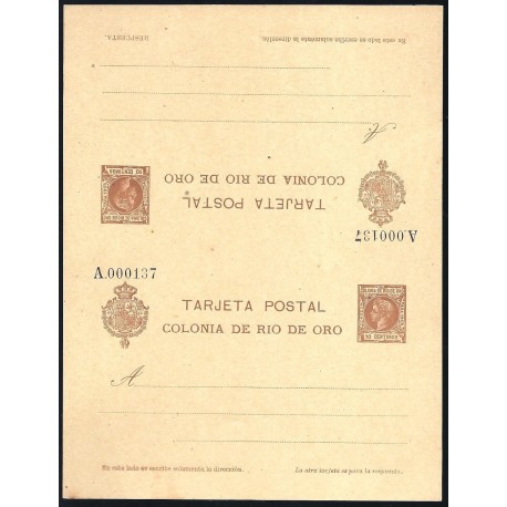 1905 ED. 2 ** Enteros Postales Río de Oro