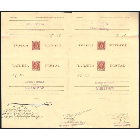 1898 ED. 38iT * [x2] Enteros Postales Cuba