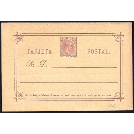 1894 ED. 08C * Enteros Postales Filipinas