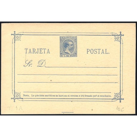 1896 ED. 10C * Enteros Postales Filipinas