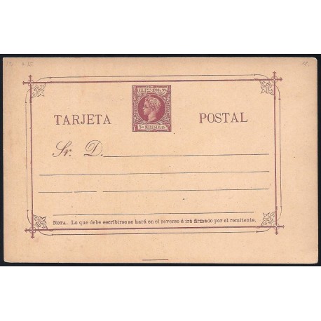 1898 ED. 12A * Enteros Postales Filipinas
