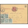 1896 Fantasía F.1 us Enteros Postales Fernando Poo