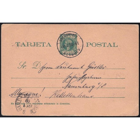 1899 ED. 2 us Enteros Postales Fernando Poo