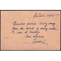 1899 ED. 3 us Enteros Postales Fernando Poo