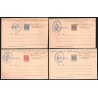 1900 ED. 09iT/12iT * Enteros Postales Fernando Poo