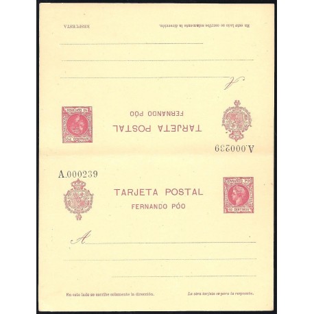 1905 ED. 20 * Enteros Postales Fernando Poo