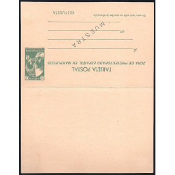 1933 ED. 22M * Enteros Postales Marruecos