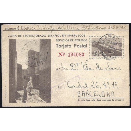 1942 ED. 33 us Enteros Postales Marruecos