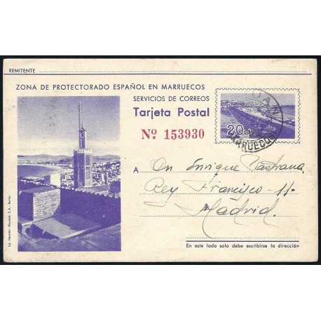 1942 ED. 34 us Enteros Postales Marruecos
