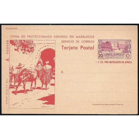 1944 ED. 53N * Enteros Postales Marruecos
