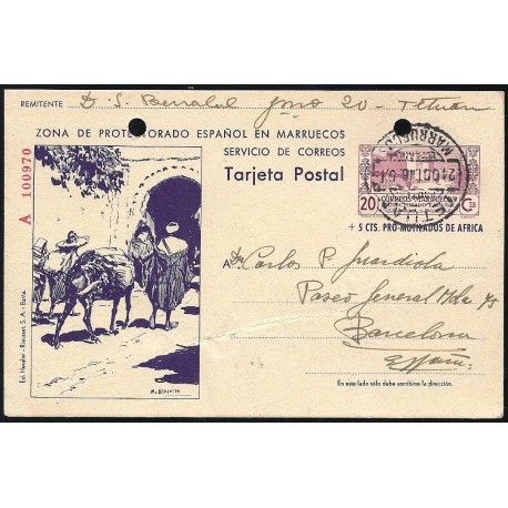 1944 ED. 54 us Enteros Postales Marruecos