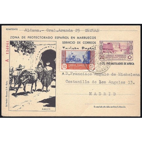 1944 ED. 57 us Enteros Postales Marruecos