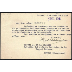 1944 ED. 59 us Enteros Postales Marruecos