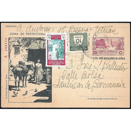 1944 ED. 64 us Enteros Postales Marruecos