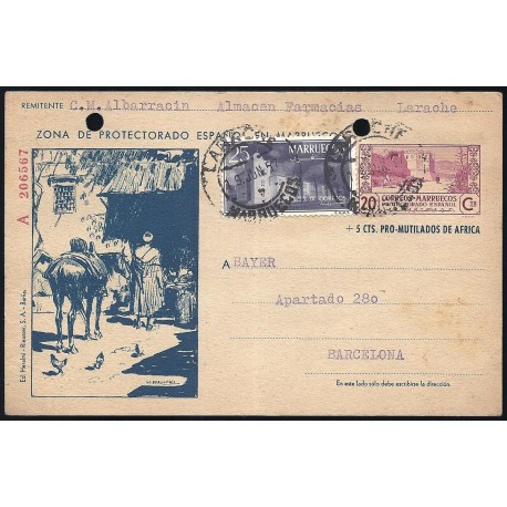 1944 ED. 67 us Enteros Postales Marruecos
