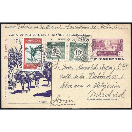 1944 ED. 78 us Enteros Postales Marruecos