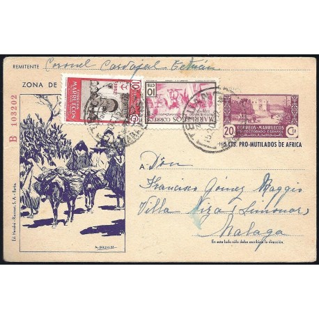 1944 ED. 78 us Enteros Postales Marruecos