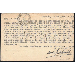 1944 ED. 90 us Enteros Postales Marruecos