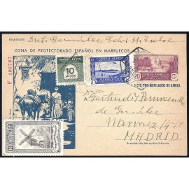 1944 ED. 103 us Enteros Postales Marruecos