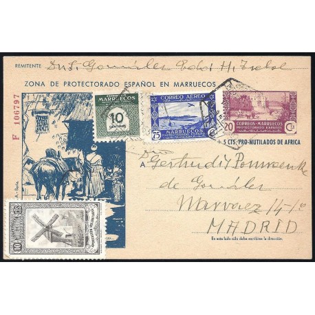 1944 ED. 103 us Enteros Postales Marruecos