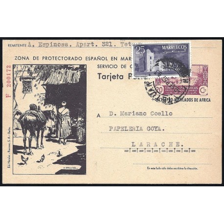 1944 ED. 105 us Enteros Postales Marruecos