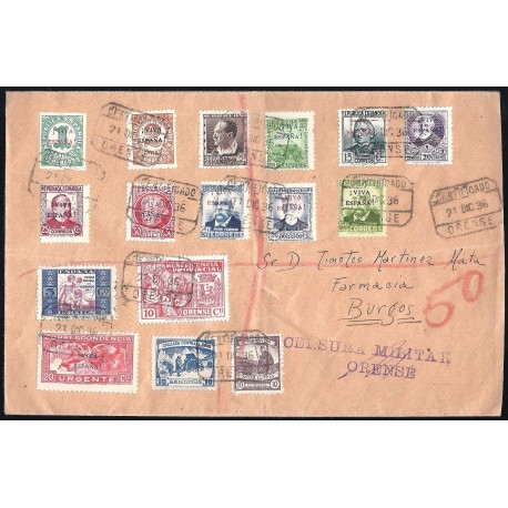 1936 ED. ELP Orense 2/3, 5/6, 8/11, 13/15, 17 us