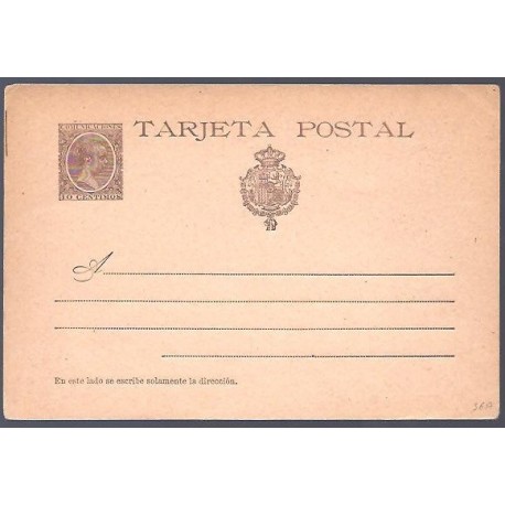 1897 ED. Tarjetas Entero Postales 36 *